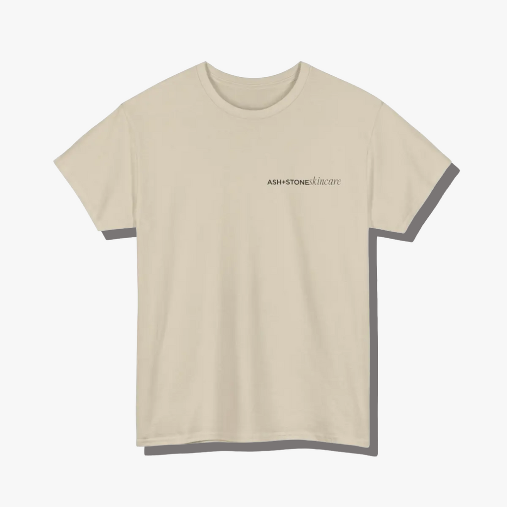 Skincare Bottle Tee - Ash + Stone Printify