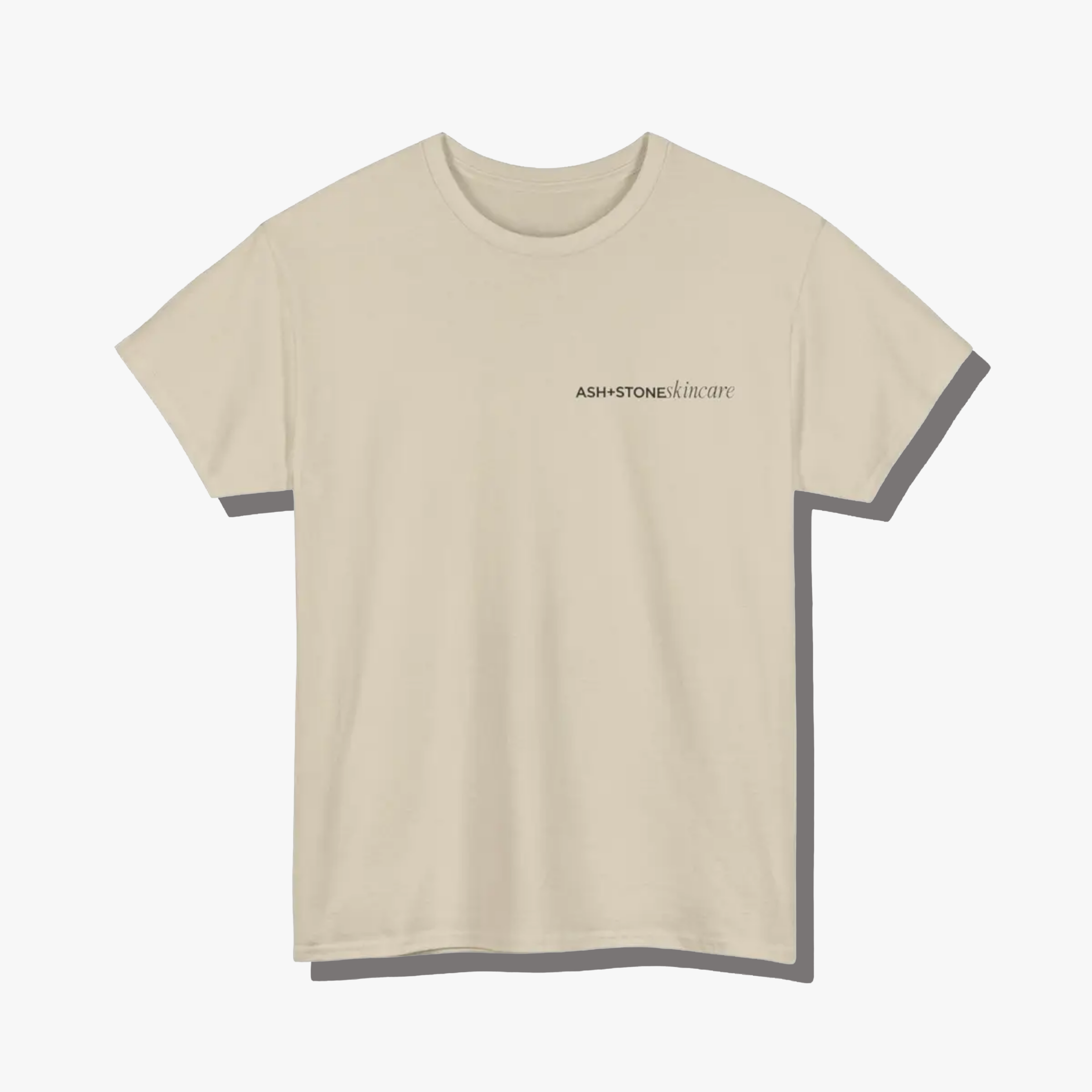 Skincare Bottle Tee - Ash + Stone Printify
